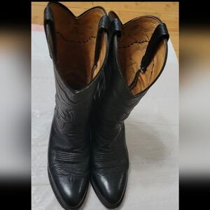 Classic Mens Black Western Cowboy Boots